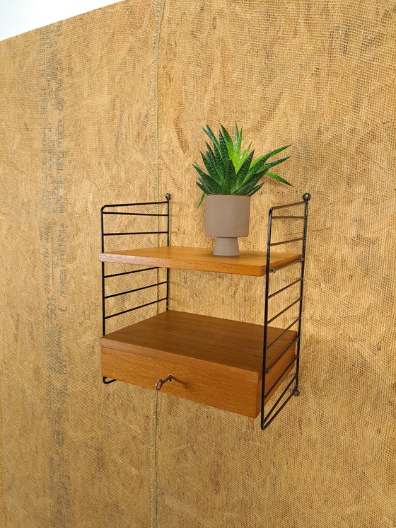 Image 1 of Nisse Strinning wall rack with drawer steel holders, wall system