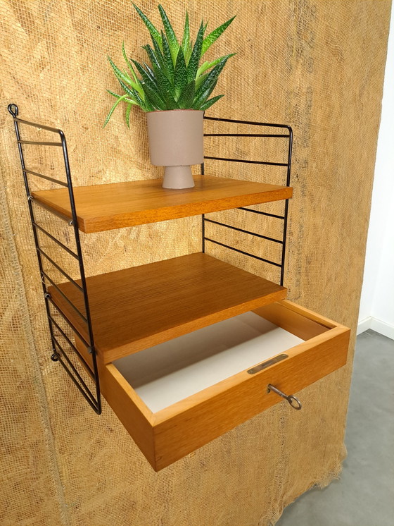 Image 1 of Nisse Strinning wall rack with drawer steel holders, wall system