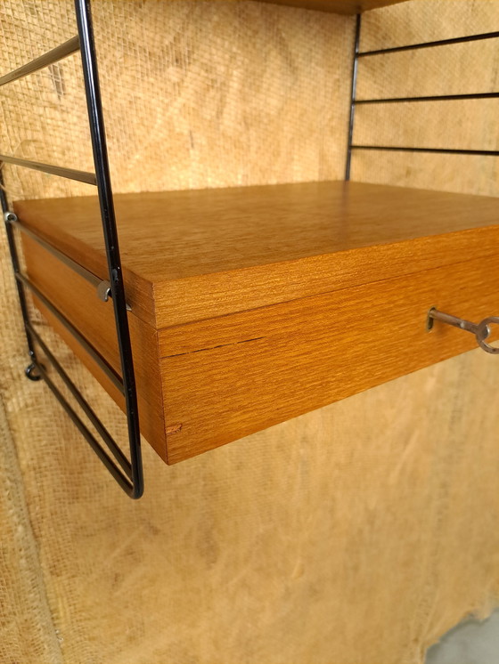 Image 1 of Nisse Strinning wall rack with drawer steel holders, wall system