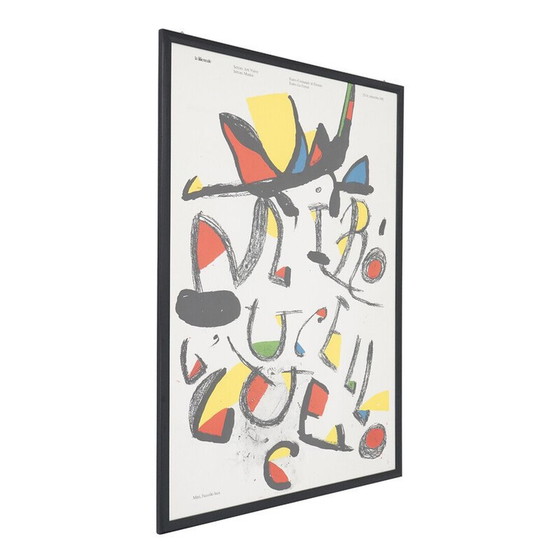 Image 1 of Vintage painting "L'uccello luce" by Joan Mirò for the Venice Biennale, Italy 1981