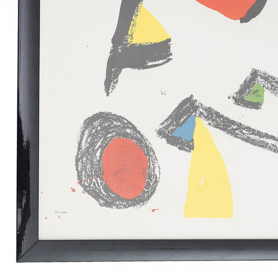 Image 1 of Vintage painting "L'uccello luce" by Joan Mirò for the Venice Biennale, Italy 1981