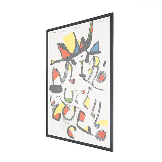 Image 1 of Vintage painting "L'uccello luce" by Joan Mirò for the Venice Biennale, Italy 1981