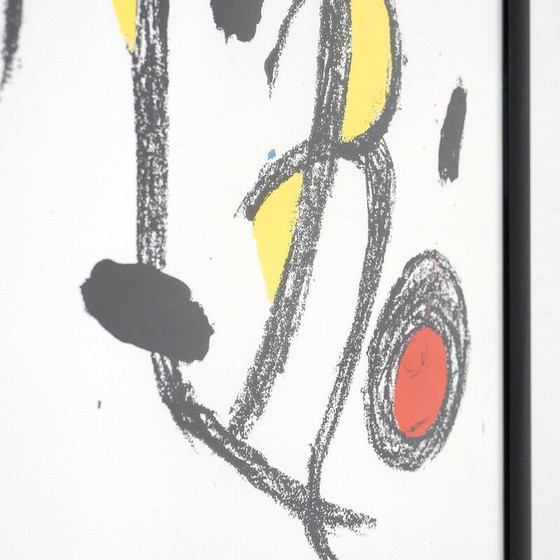 Image 1 of Vintage painting "L'uccello luce" by Joan Mirò for the Venice Biennale, Italy 1981