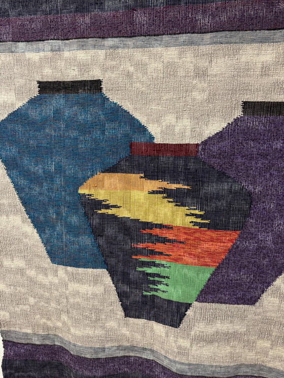 Image 1 of Tapisserie vintage avec vases