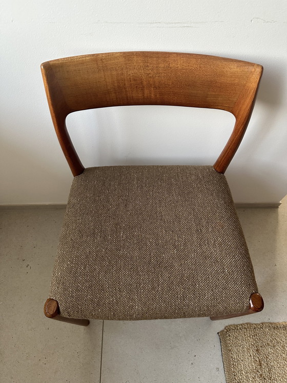 Image 1 of 4x JL Møller dining chair model 77 by Niels Otto Møller