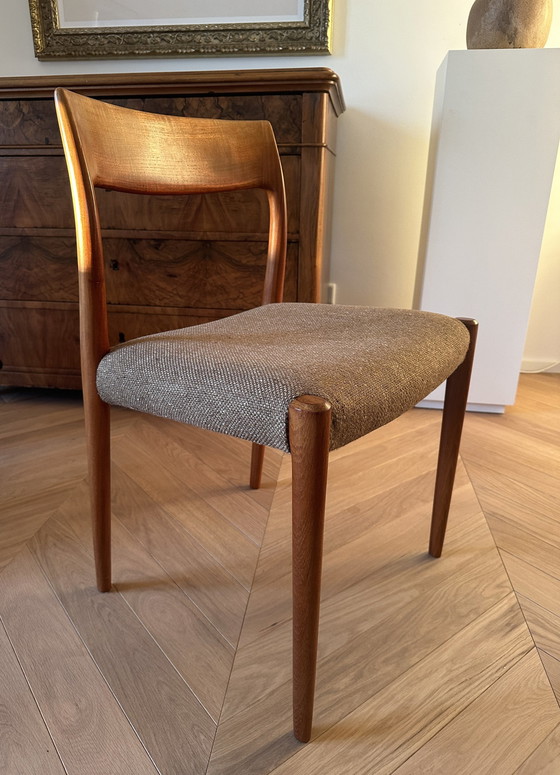 Image 1 of 4x JL Møller dining chair model 77 by Niels Otto Møller