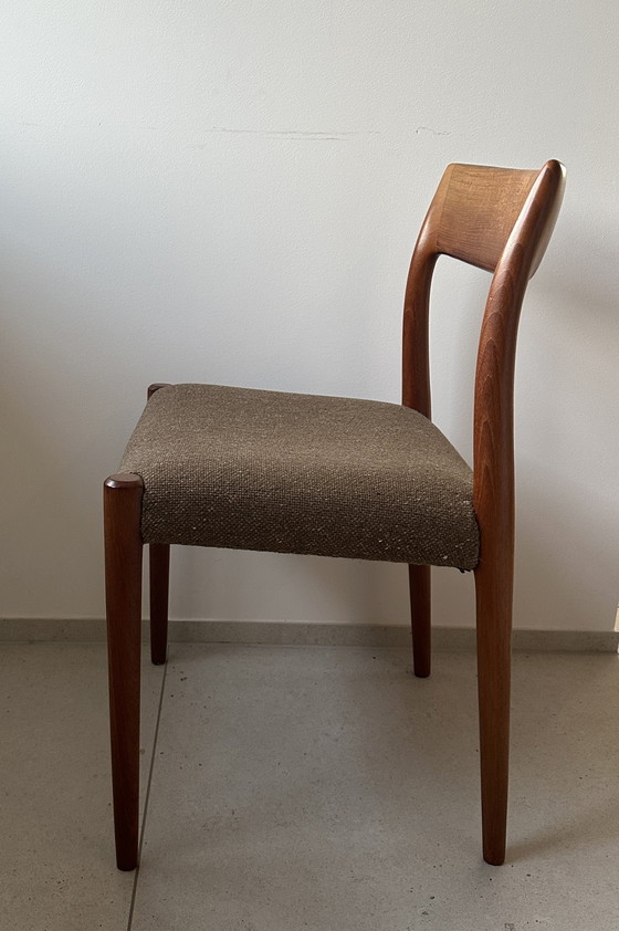 Image 1 of 4x JL Møller dining chair model 77 by Niels Otto Møller