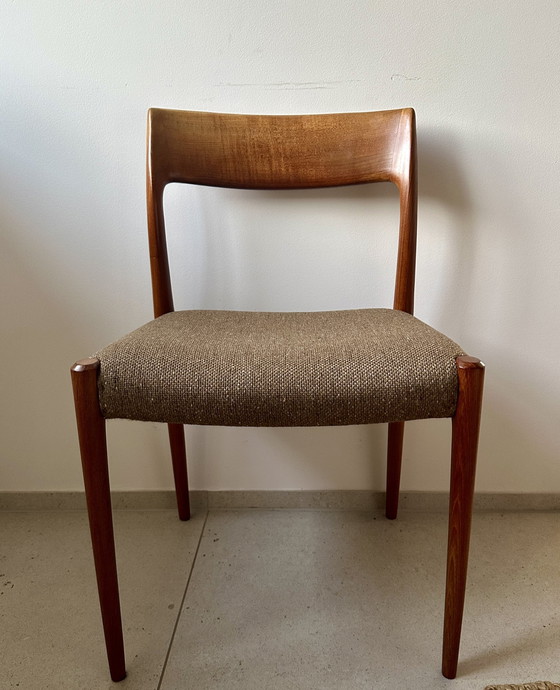 Image 1 of 4x JL Møller dining chair model 77 by Niels Otto Møller