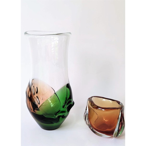 Image 1 of Vintage Beranek collection vase and bowl, Czechoslovakia 1960s