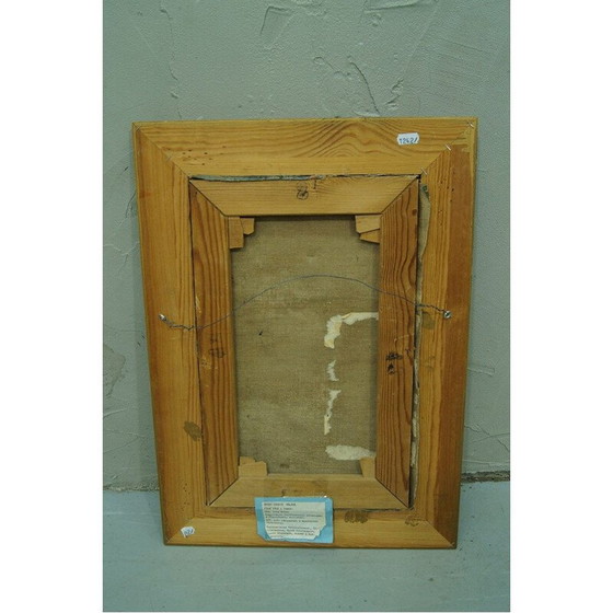 Image 1 of Composizione astratta a olio vintage di Bengt Crantz, Svezia 1960