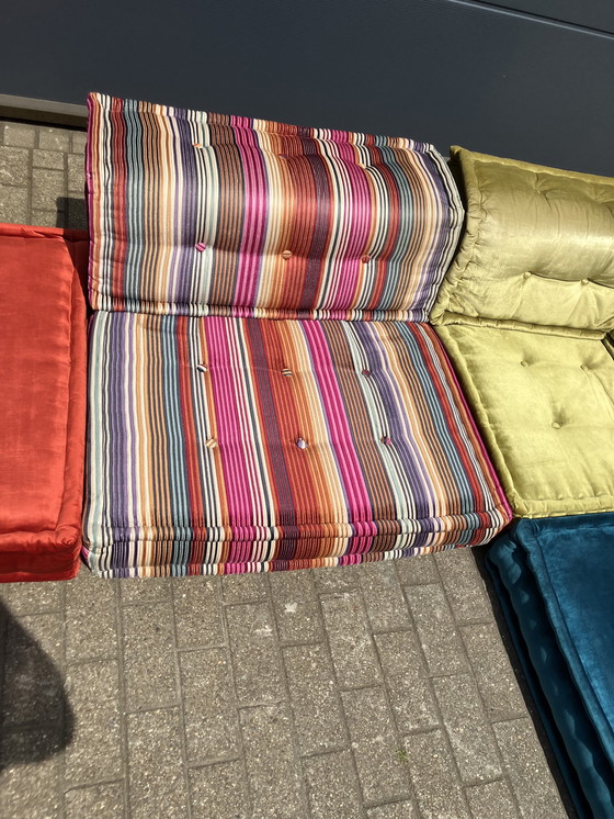 Image 1 of Roche Bobois Mah Jong set, Missoni home fabrics, Hans Hopfer