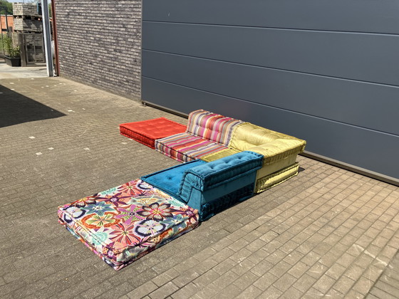 Image 1 of Ensemble Mah Jong de Roche Bobois, tissus d'ameublement Missoni, Hans Hopfer