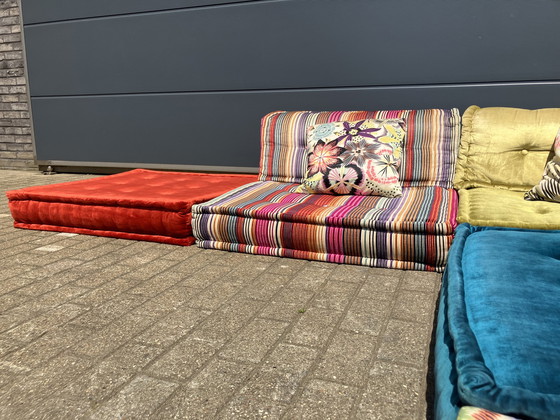 Image 1 of Ensemble Mah Jong de Roche Bobois, tissus d'ameublement Missoni, Hans Hopfer