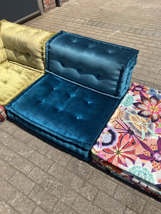 Image 1 of Roche Bobois Mah Jong set, Missoni home fabrics, Hans Hopfer