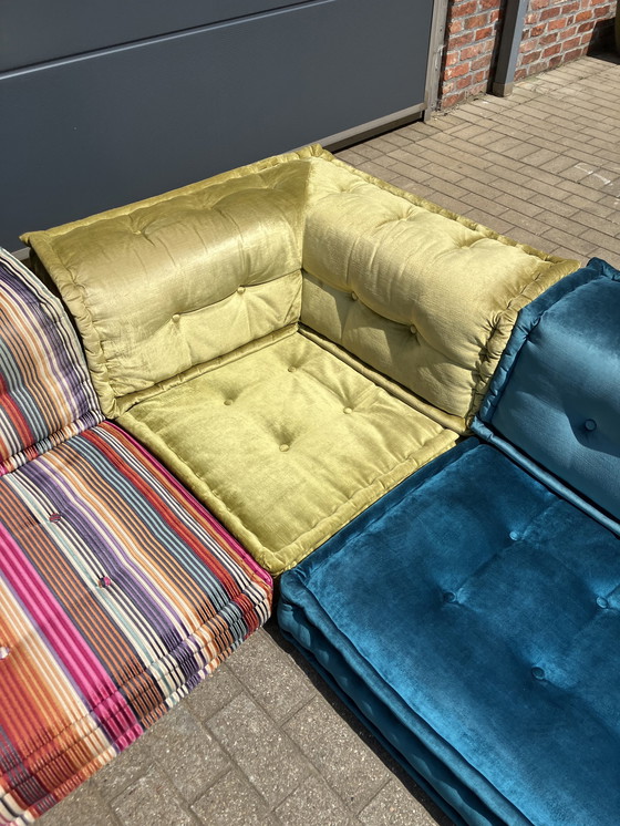 Image 1 of Ensemble Mah Jong de Roche Bobois, tissus d'ameublement Missoni, Hans Hopfer