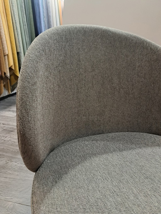 Princeton Dining Chair - Green/Gray Fabric