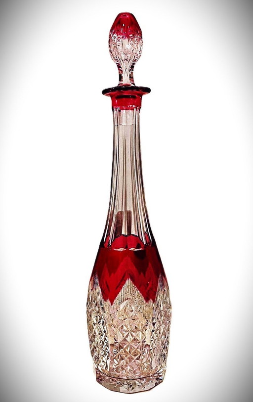 Val Saint Lambert Liqueur Carafe Seville, Art Deco!