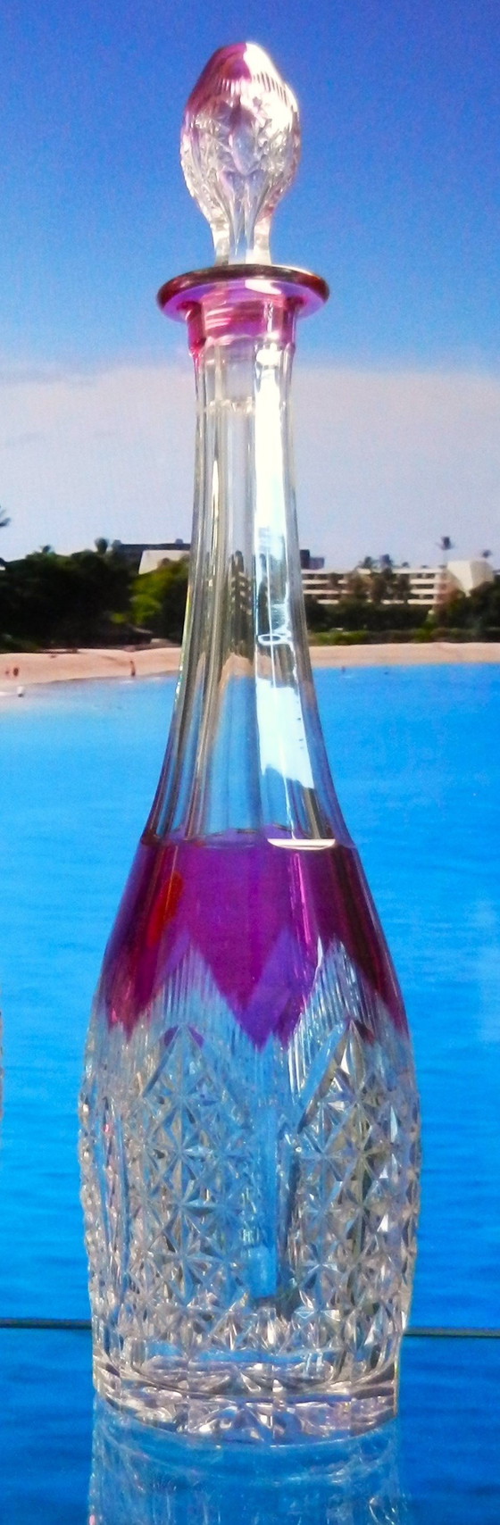 Image 1 of Val Saint Lambert liqueur carafe Sevilla, Art Deco!