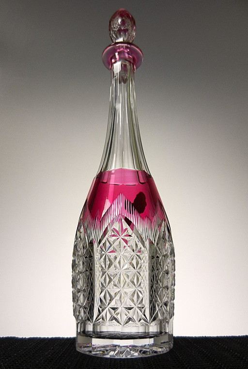 Val Saint Lambert liqueur carafe Sevilla, Art Deco!