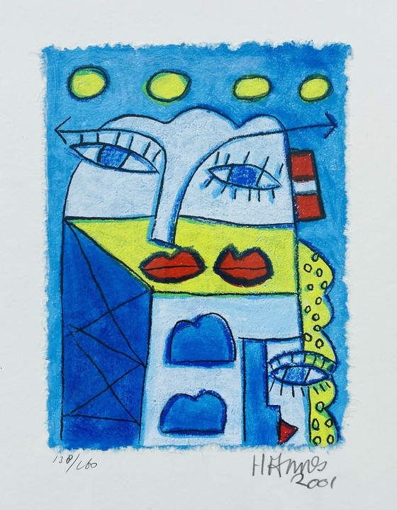 Image 1 of Silkscreen by Hannes Kuiper W22