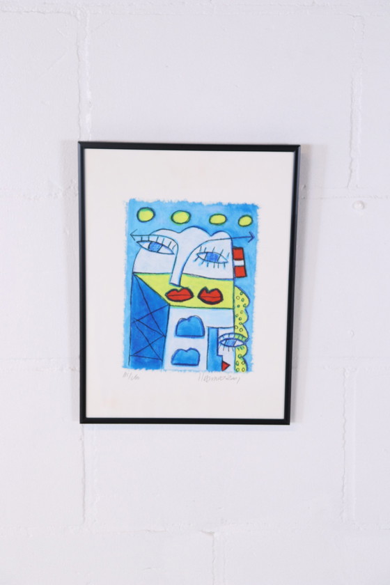 Image 1 of Silkscreen by Hannes Kuiper W22