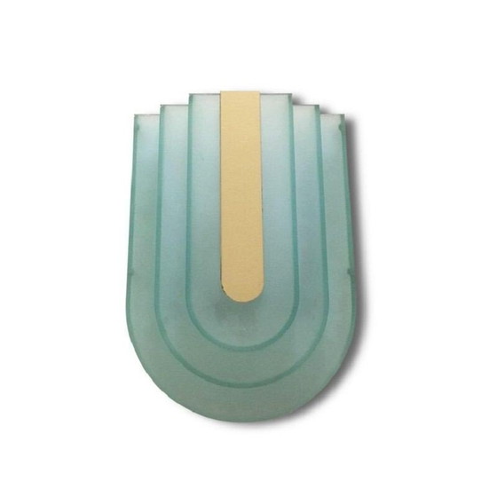 Image 1 of Vintage plastic and metal memphis style wall lamp by Herda, 1980
