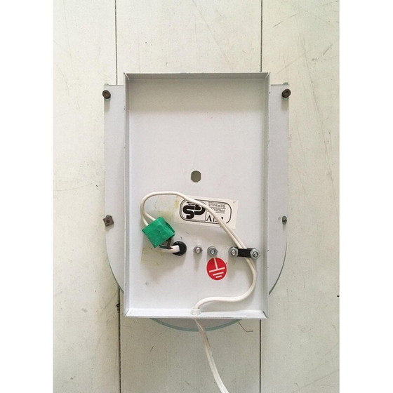 Image 1 of Vintage plastic and metal memphis style wall lamp by Herda, 1980