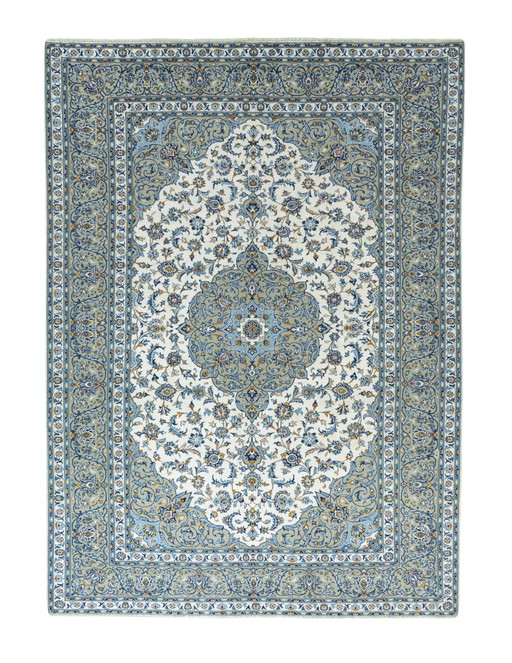 Hand-knotted Keshan oriental rug - 385 X 280 Cm