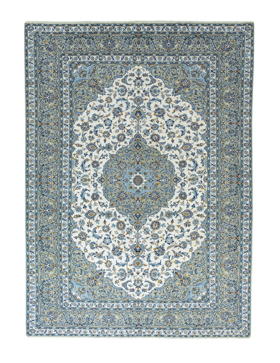 Image 1 of Hand-knotted Keshan oriental rug - 385 X 280 Cm