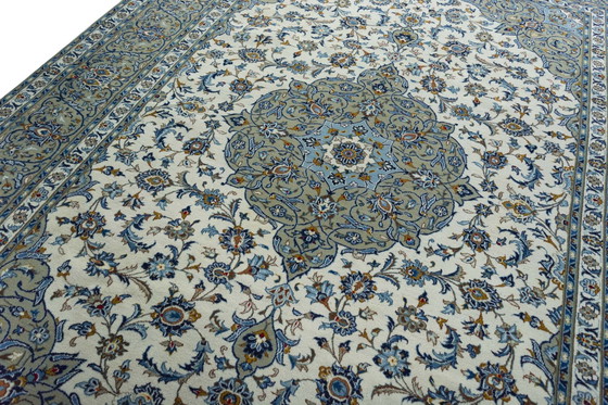 Image 1 of Hand-knotted Keshan oriental rug - 385 X 280 Cm