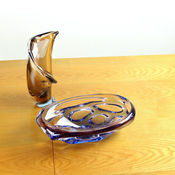 Image 1 of Vintage extendable dining table in ash wood for Mier, Czechoslovakia 1960