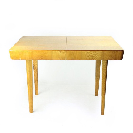 Image 1 of Vintage extendable dining table in ash wood for Mier, Czechoslovakia 1960