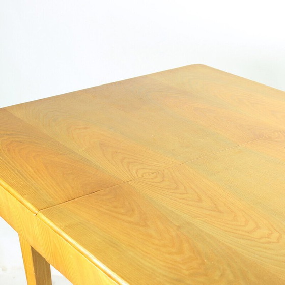Image 1 of Vintage extendable dining table in ash wood for Mier, Czechoslovakia 1960