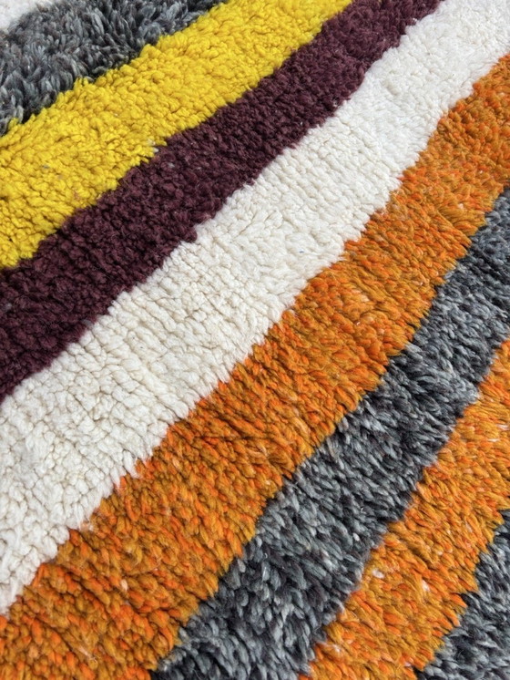 Image 1 of Moroccan Modern Abstract Orange Wool Rug