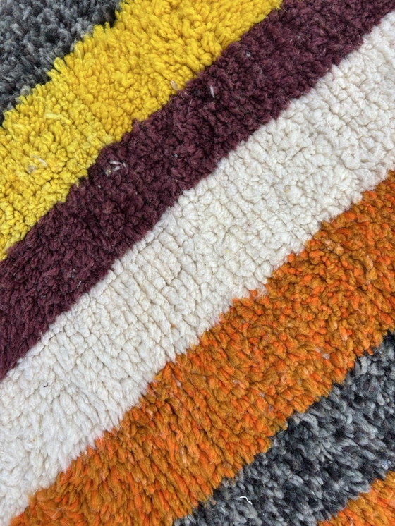 Image 1 of Moroccan Modern Abstract Orange Wool Rug