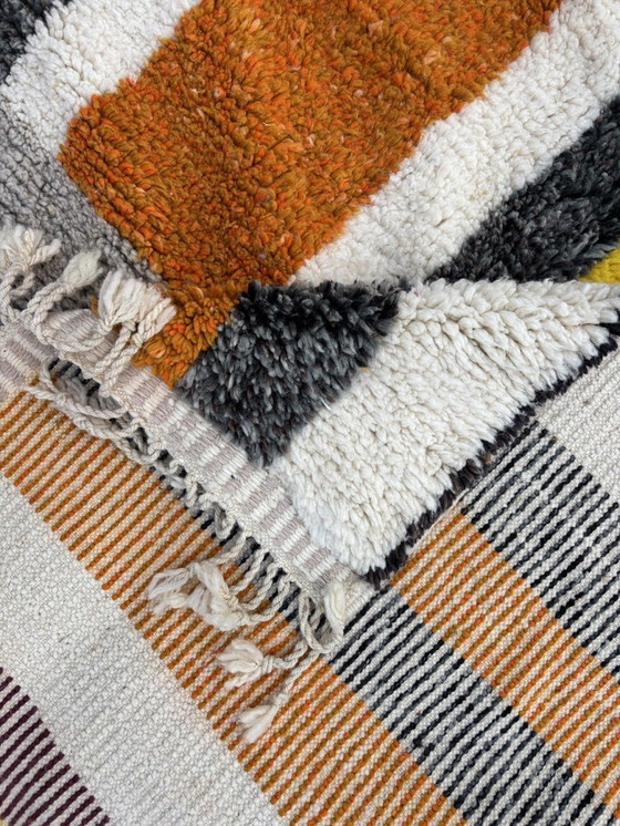 Image 1 of Moroccan Modern Abstract Orange Wool Rug