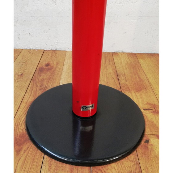 Image 1 of Vintage coat rack "Caimi" in red metal, Italy