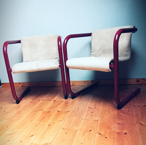 2x Knud Friis & Elmar Moltke Nielsen Cantilever cantilever chair