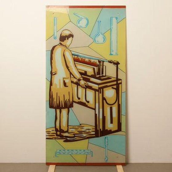 Image 1 of Glaspanelen met socialisten