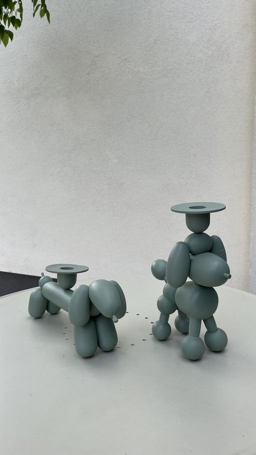 Fatboy Can-dolly & Can-dog candlesticks envy green