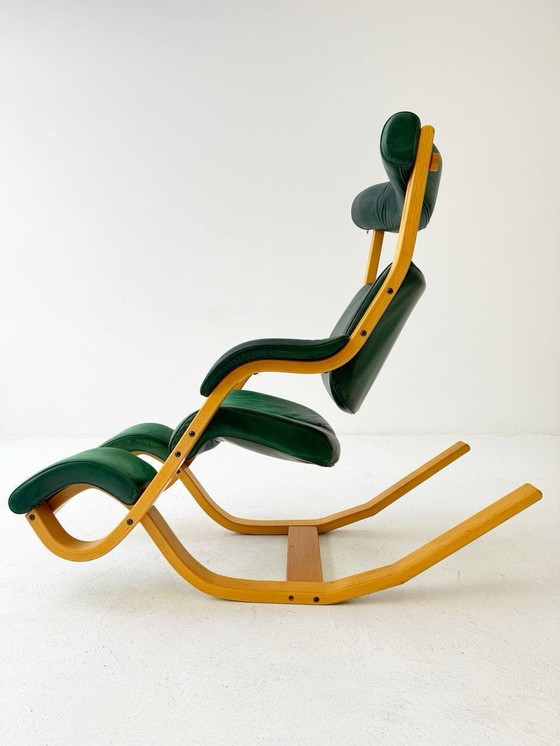 Image 1 of Gravity™ Balans armchair Dark green By Peter Opsvik For Stokke, Norway, 1980s