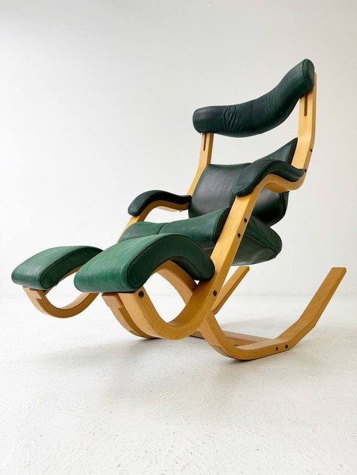 Gravity™ Balans armchair Dark green By Peter Opsvik For Stokke, Norway, 1980s