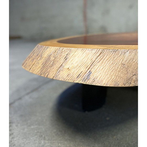 Image 1 of Vintage solid mahogany coffee table, 1950s