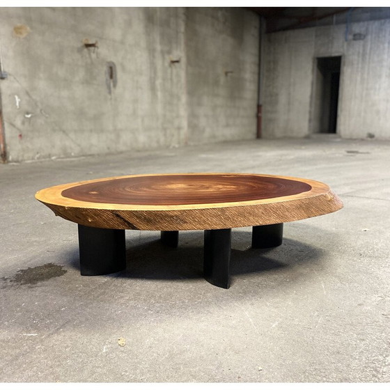 Image 1 of Vintage solid mahogany coffee table, 1950s