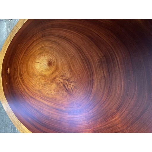 Vintage solid mahogany coffee table, 1950s