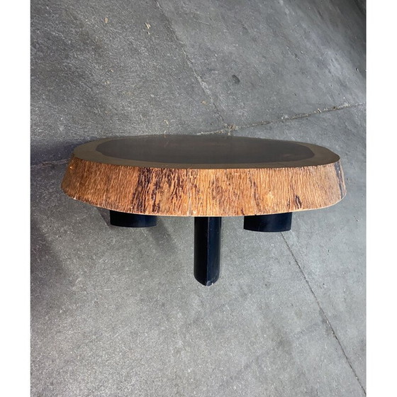 Image 1 of Vintage solid mahogany coffee table, 1950s