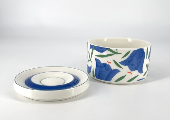 Image 1 of Arabia Finland sugar bowl, Balladi, Heikki Orvola