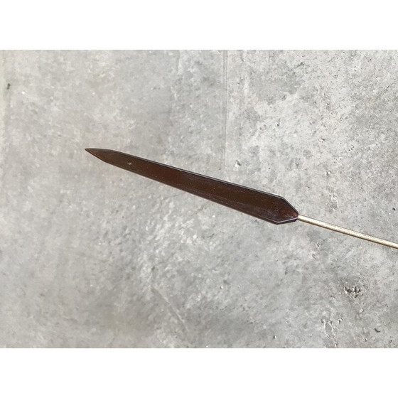 Image 1 of Coppia di applique vintage in ottone con globi opalini, 1950