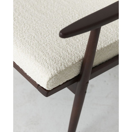 Image 1 of Pair of vintage wood and fabric armchairs for Ton, Czechoslovakia 1960