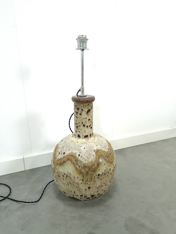 Image 1 of Old Pottery Lamp Base, Floor Lamp